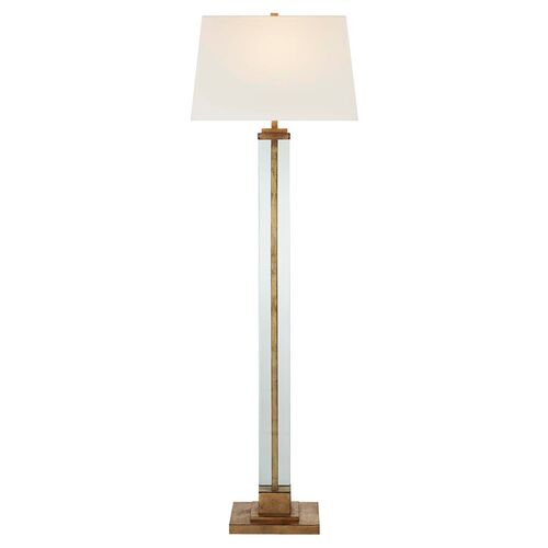Wright Floor Lamp, Gilded Iron 1 Wright Floor Lamp, Gilded Iron