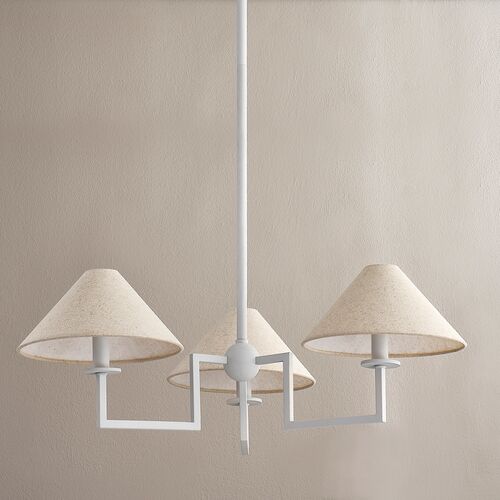 Gladwyne Small Chandelier, Textured White 5 Gladwyne Small Chandelier, Textured White