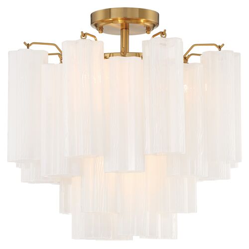 Addis 4 Light Glass Semi Flush Mount 5 Addis 4 Light Glass Semi Flush Mount