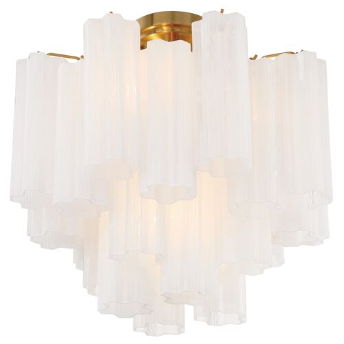 Addis 4 Light Glass Semi Flush Mount 6 Addis 4 Light Glass Semi Flush Mount