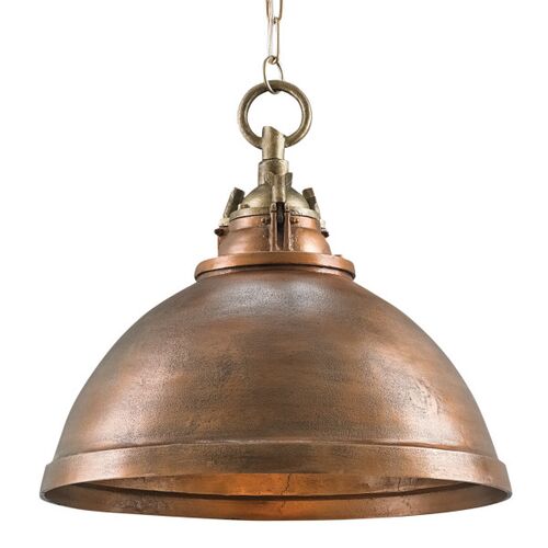 Admiral Pendant, Copper/Antique Brass 1 Admiral Pendant, Copper/Antique Brass