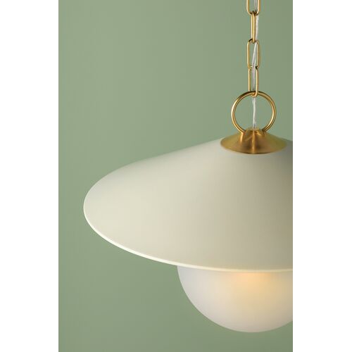 Kade Pendant, Aged Brass/Soft Cream 6 Kade Pendant, Aged Brass/Soft Cream