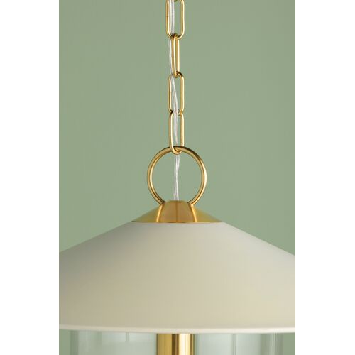Kade Pendant, Aged Brass/Soft Cream 7 Kade Pendant, Aged Brass/Soft Cream