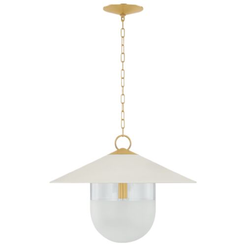 Kade Pendant, Aged Brass/Soft Cream 8 Kade Pendant, Aged Brass/Soft Cream