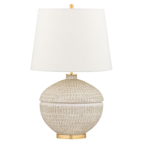 Emmaline Table Lamp, Ivory/Gold Leaf 1 Emmaline Table Lamp, Ivory/Gold Leaf