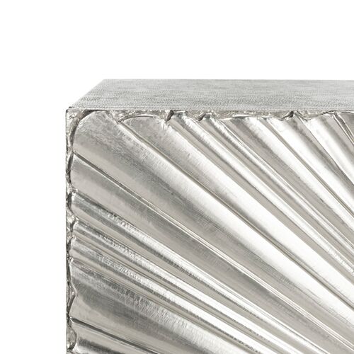 Nerina Sunburst 2-Door Chest, Silver 3 Nerina Sunburst 2-Door Chest, Silver