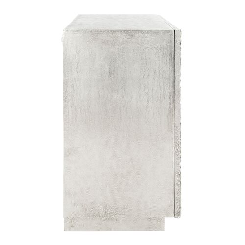 Nerina Sunburst 2-Door Chest, Silver 6 Nerina Sunburst 2-Door Chest, Silver