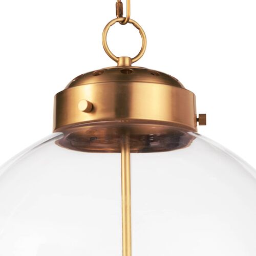 Globe Pendant, Natural Brass 4 Globe Pendant, Natural Brass