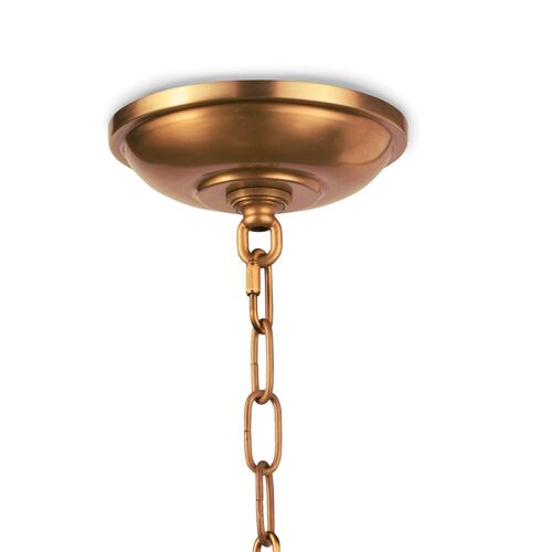 Globe Pendant, Natural Brass 6 Globe Pendant, Natural Brass