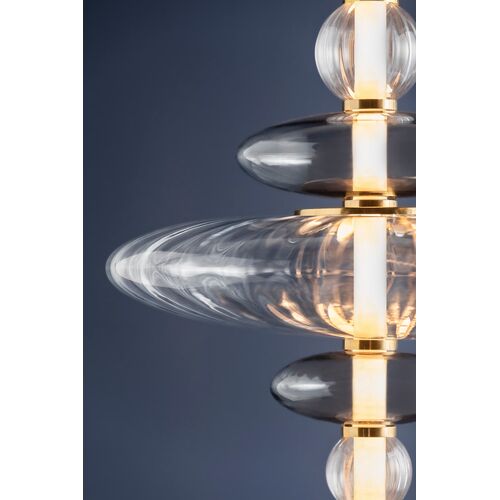 Zeke Pendant, Clear Optic/Smoked Glass 5 Zeke Pendant, Clear Optic/Smoked Glass