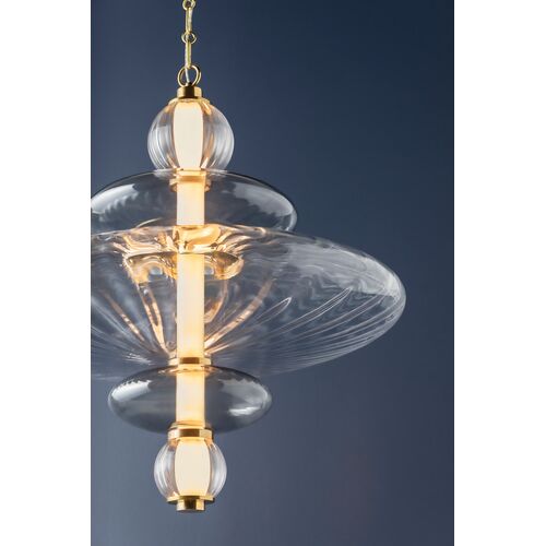 Zeke Pendant, Clear Optic/Smoked Glass 7 Zeke Pendant, Clear Optic/Smoked Glass
