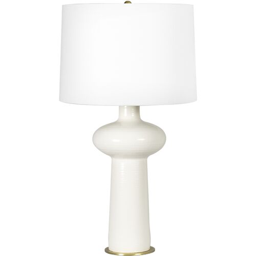 Sabina Ceramic Table Lamp, White 1 Sabina Ceramic Table Lamp, White