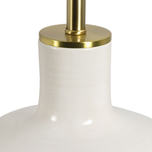 Sabina Ceramic Table Lamp, White 2 Sabina Ceramic Table Lamp, White