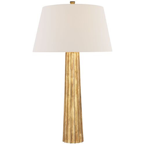 Fluted Spire Large Integrated LED Cordless Table Lamp 1 Fluted Spire Large Integrated LED Cordless Table Lamp