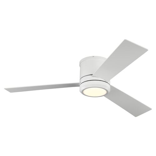 Clarity LED Ceiling Fan, Matte White