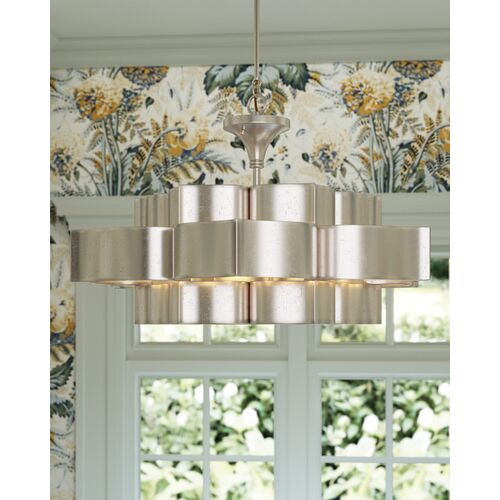 Grand Lotus Large Chandelier, Silver 8 Grand Lotus Large Chandelier, Silver