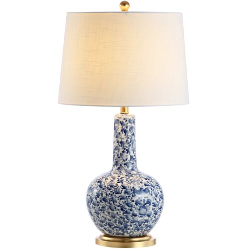 Leonora Table Lamp, Blue/White 3 Leonora Table Lamp, Blue/White