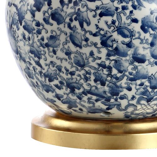 Leonora Table Lamp, Blue/White 4 Leonora Table Lamp, Blue/White