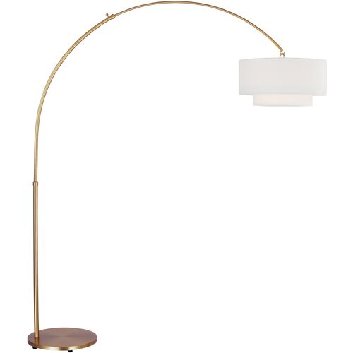 Sawyer Arc Floor Lamp, Burnished Brass 1 Sawyer Arc Floor Lamp, Burnished Brass