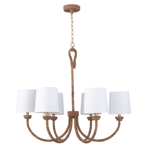 Bimini Small Rattan Chandelier, Natural 1 Bimini Small Rattan Chandelier, Natural