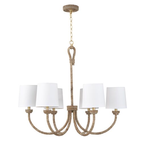 Bimini Small Rattan Chandelier, Natural 2 Bimini Small Rattan Chandelier, Natural