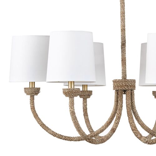 Bimini Small Rattan Chandelier, Natural 4 Bimini Small Rattan Chandelier, Natural