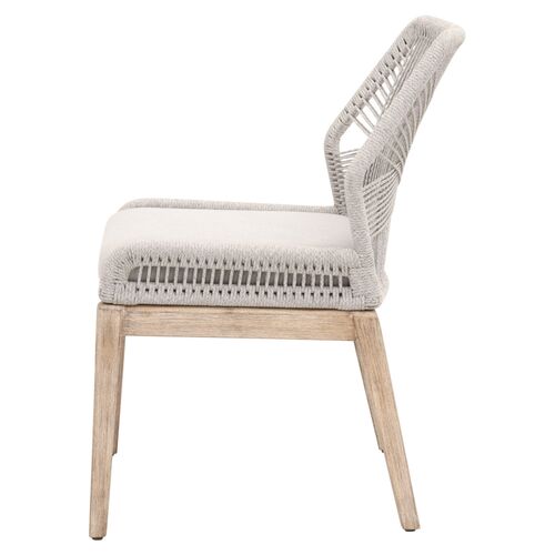 S/2 Easton Rope Side Chairs, Taupe/Pumice 3 S/2 Easton Rope Side Chairs, Taupe/Pumice