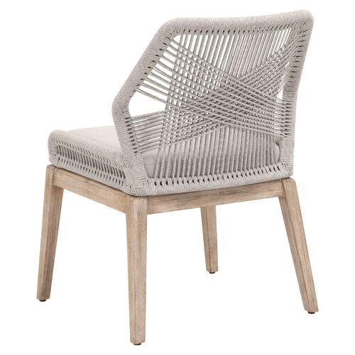 S/2 Easton Rope Side Chairs, Taupe/Pumice 4 S/2 Easton Rope Side Chairs, Taupe/Pumice
