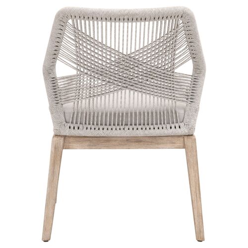S/2 Easton Rope Side Chairs, Taupe/Pumice 5 S/2 Easton Rope Side Chairs, Taupe/Pumice
