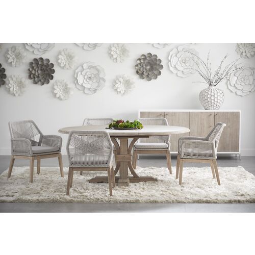 S/2 Easton Rope Side Chairs, Taupe/Pumice 9 S/2 Easton Rope Side Chairs, Taupe/Pumice