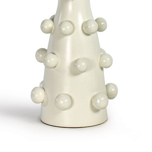 Pom Pom Ceramic Table Lamp, White 4 Pom Pom Ceramic Table Lamp, White