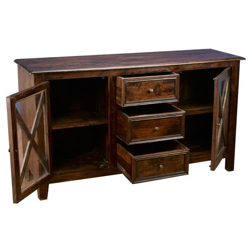 Brielle Sideboard, Pecan 2 Brielle Sideboard, Pecan