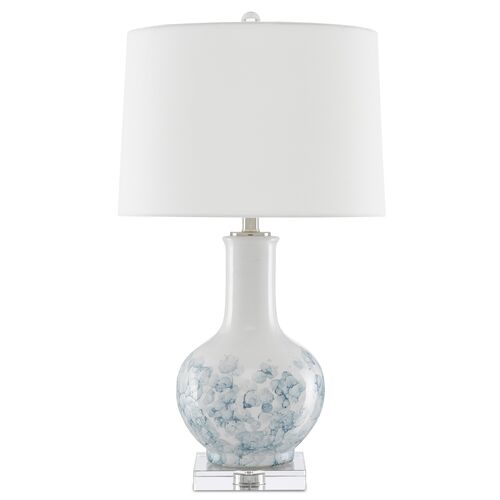 Myrtle Table Lamp, White/Blue 3 Myrtle Table Lamp, White/Blue