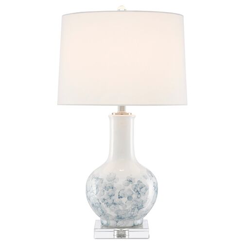 Myrtle Table Lamp, White/Blue 4 Myrtle Table Lamp, White/Blue