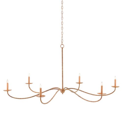 Saxon Chandelier, Natural/Saddle Tan 3 Saxon Chandelier, Natural/Saddle Tan