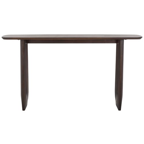 Romy Wood Console Table, Walnut 1 Romy Wood Console Table, Walnut