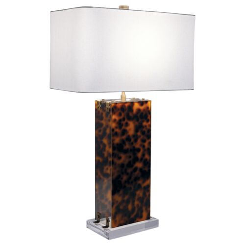 Milan 30" Tortoise Table Lamp, Brown 1 Milan 30" Tortoise Table Lamp, Brown