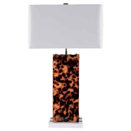 Milan 30" Tortoise Table Lamp, Brown 2 Milan 30" Tortoise Table Lamp, Brown