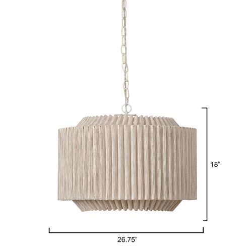 Theory Jute Chandelier, Natural 6 Theory Jute Chandelier, Natural