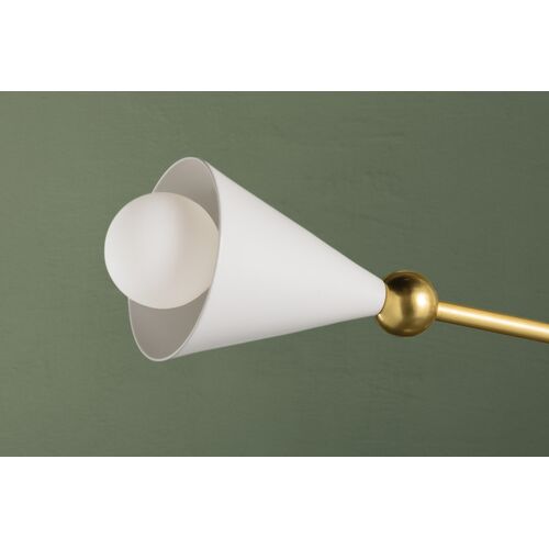 Hikari 12-Light Sputnik Chandelier, Aged Brass/Soft White 9 Hikari 12-Light Sputnik Chandelier, Aged Brass/Soft White