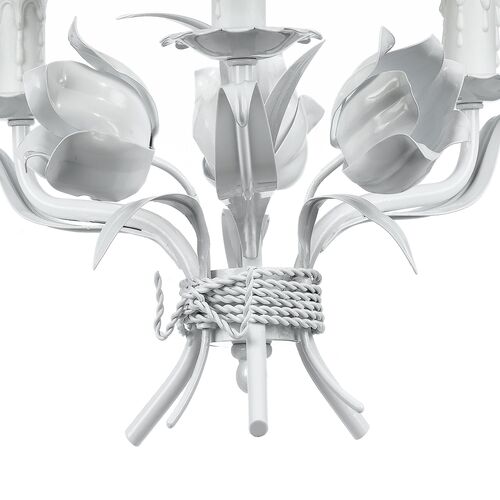 Amour 3-Light Chandelier, White 5 Amour 3-Light Chandelier, White