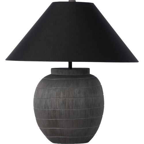 Mila Table Lamp, Textured Matte Black 1 Mila Table Lamp, Textured Matte Black