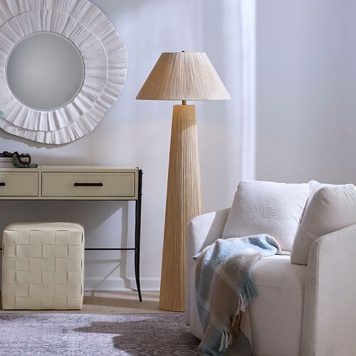 Tension Jute Floor Lamp, Cream 3 Tension Jute Floor Lamp, Cream