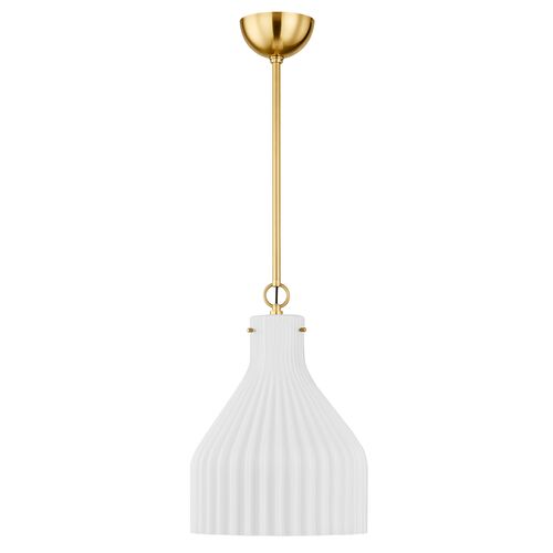 Zuri Fluted Glass Pendant