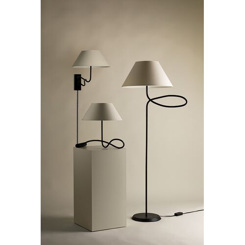 Alameda Floor Lamp, Forged Iron 2 Alameda Floor Lamp, Forged Iron