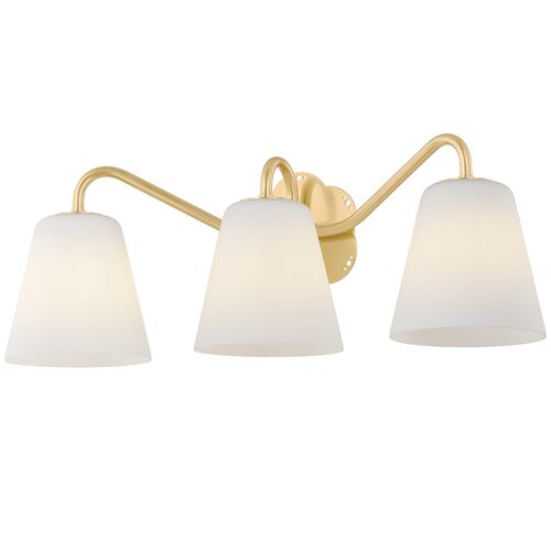 Ellure 3-Light Bath and Vanity Wall Sconce 1 Ellure 3-Light Bath and Vanity Wall Sconce