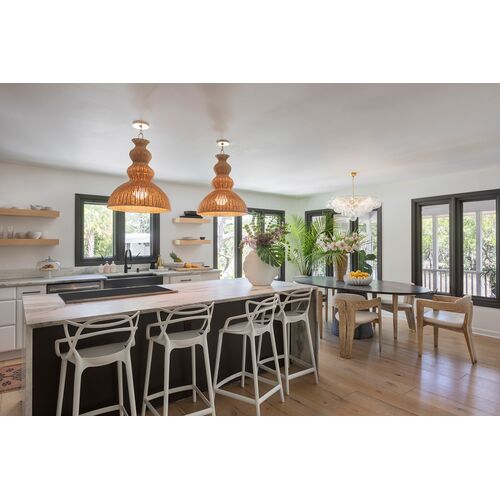Mayla Wicker Pendant, Natural/Aged Brass 9 Mayla Wicker Pendant, Natural/Aged Brass