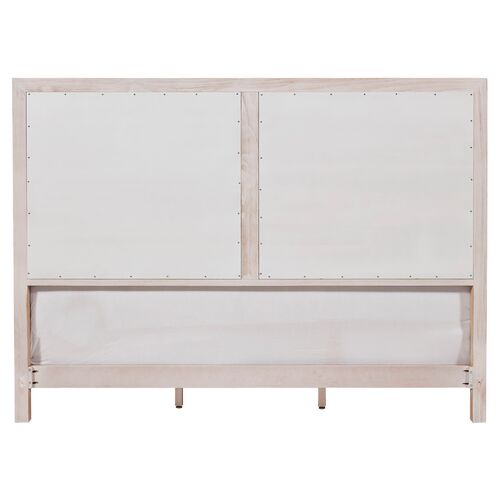 Hailey Panel Bed, Oak Whitewash 4 Hailey Panel Bed, Oak Whitewash