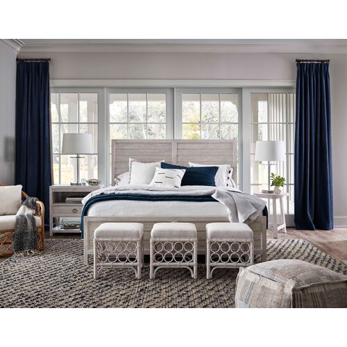 Hailey Panel Bed, Oak Whitewash 6 Hailey Panel Bed, Oak Whitewash