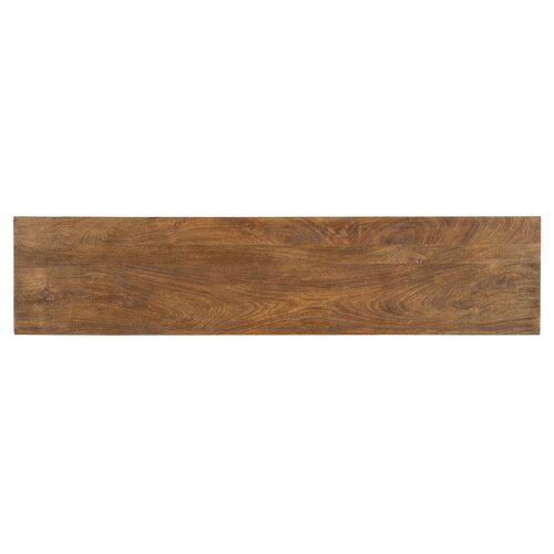 Commerce & Market Linear Perspective Bone Inaly Credenza, Multicolor 4 Commerce & Market Linear Perspective Bone Inaly Credenza, Multicolor